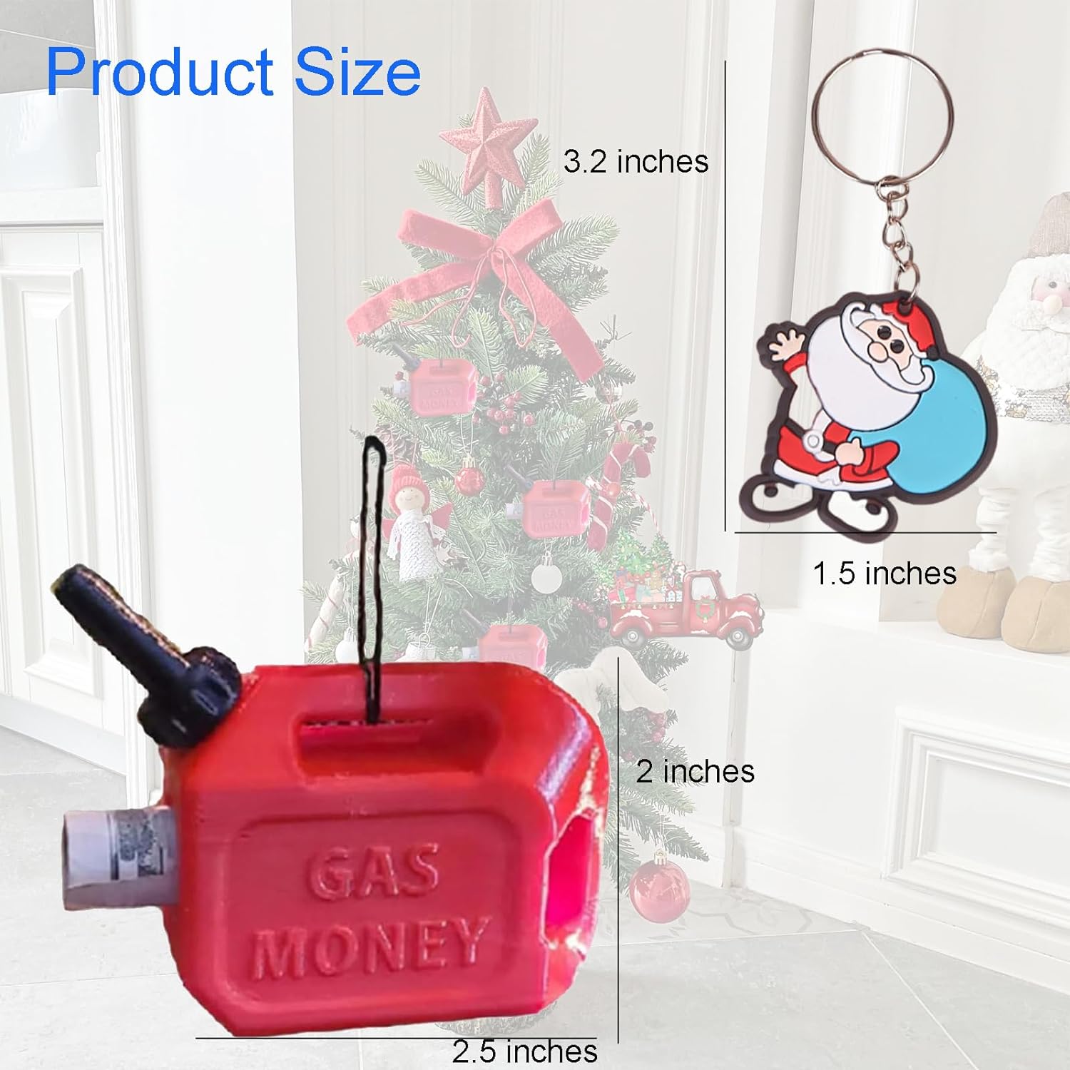 2023 Gas Can Ornament - A Fun and Festive Christmas Money Holder to Enhance Your Tree Ornaments(3pcs)